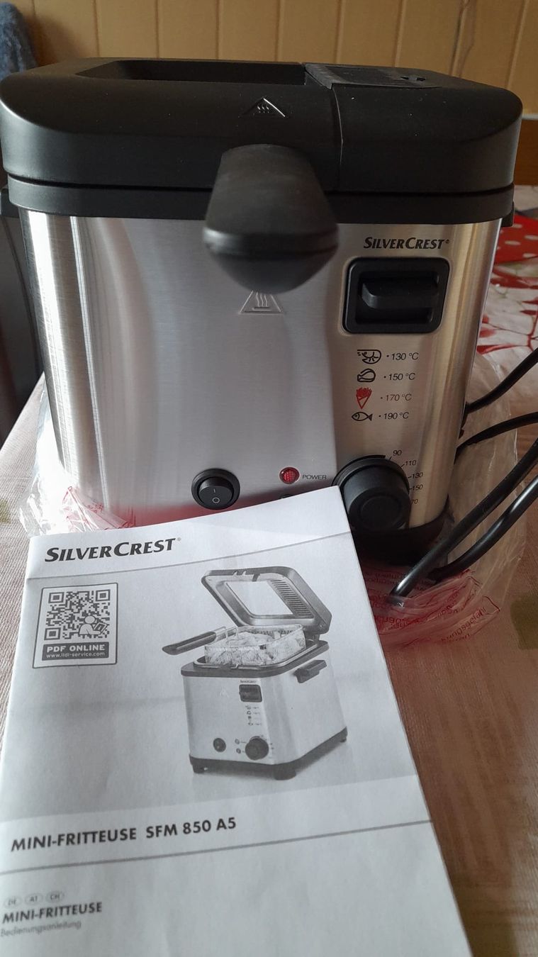 SilverCrest Küchengeräte: Mini Fritteuse SFM 850 A5 Silver Crest Neu – Neu (gemäss Beschreibung) aus Döttingen von Verkauf